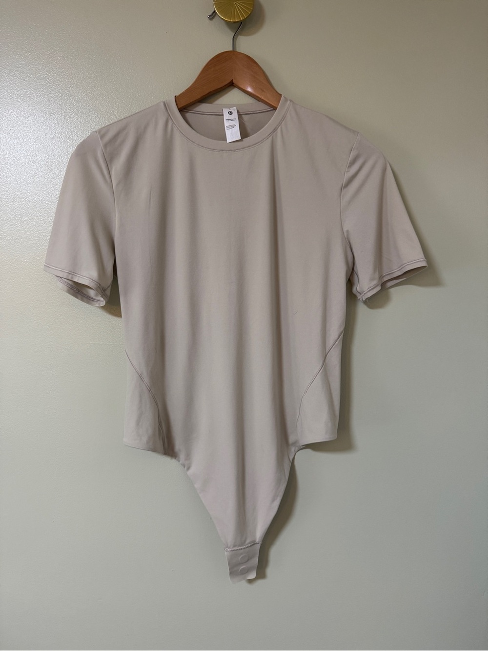 Lululemon Beige Stretch Bodysuit - Lightweight Comfort